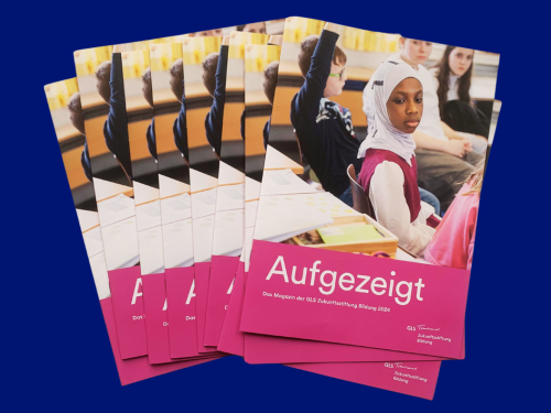 Aufgezeigt 2024: Das Jahresmagazin der GLS Zukunftsstiftung Bildung ist da