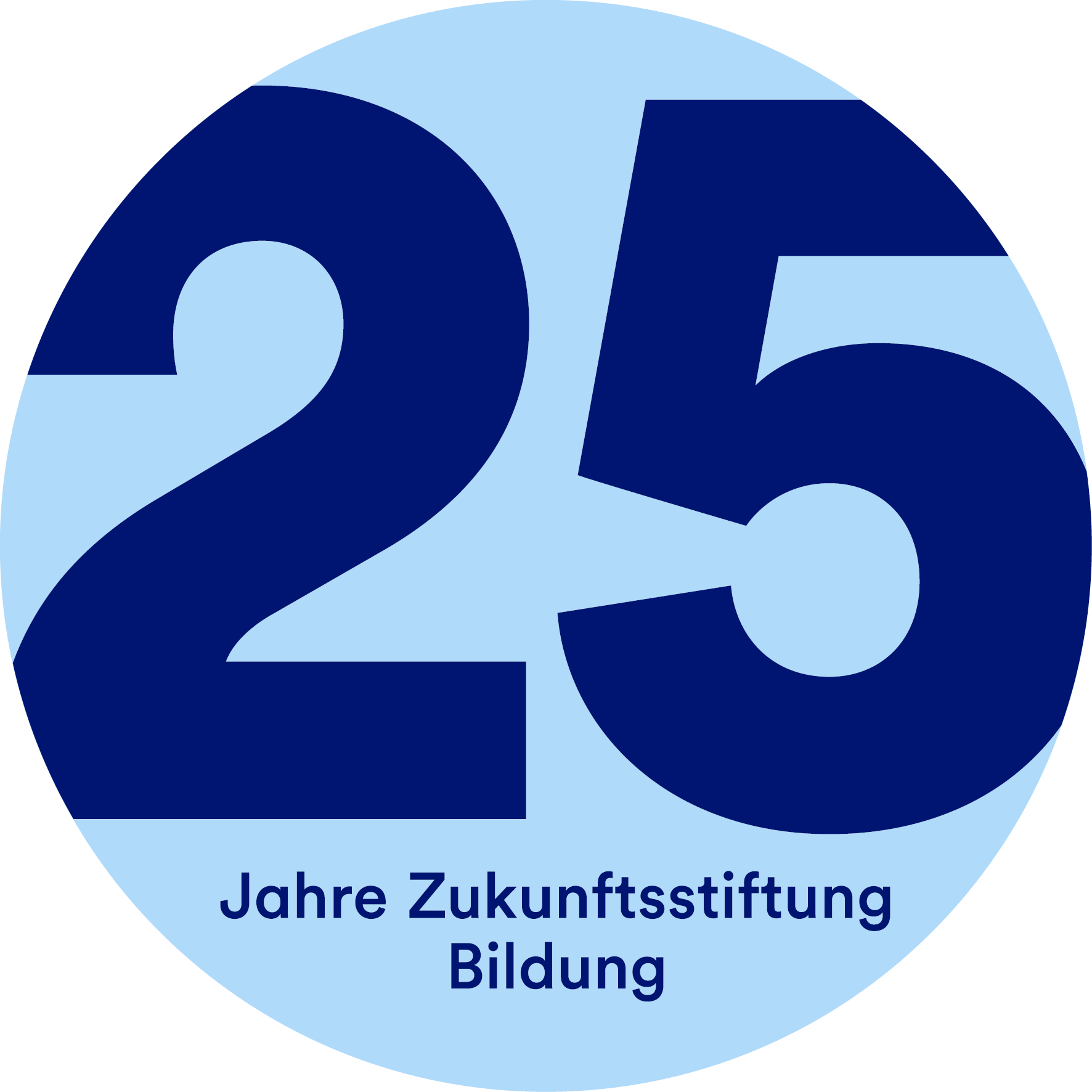 Logo 25 Jahre Zukunftsstiftung Bildung
